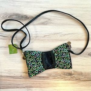 NWT VERA BRADLEY Swak Frill Bow Tie Purse (Blue Rhapsody)